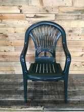 Load image into Gallery viewer, Dark Green Hard Plastic Chairs-Outdoor