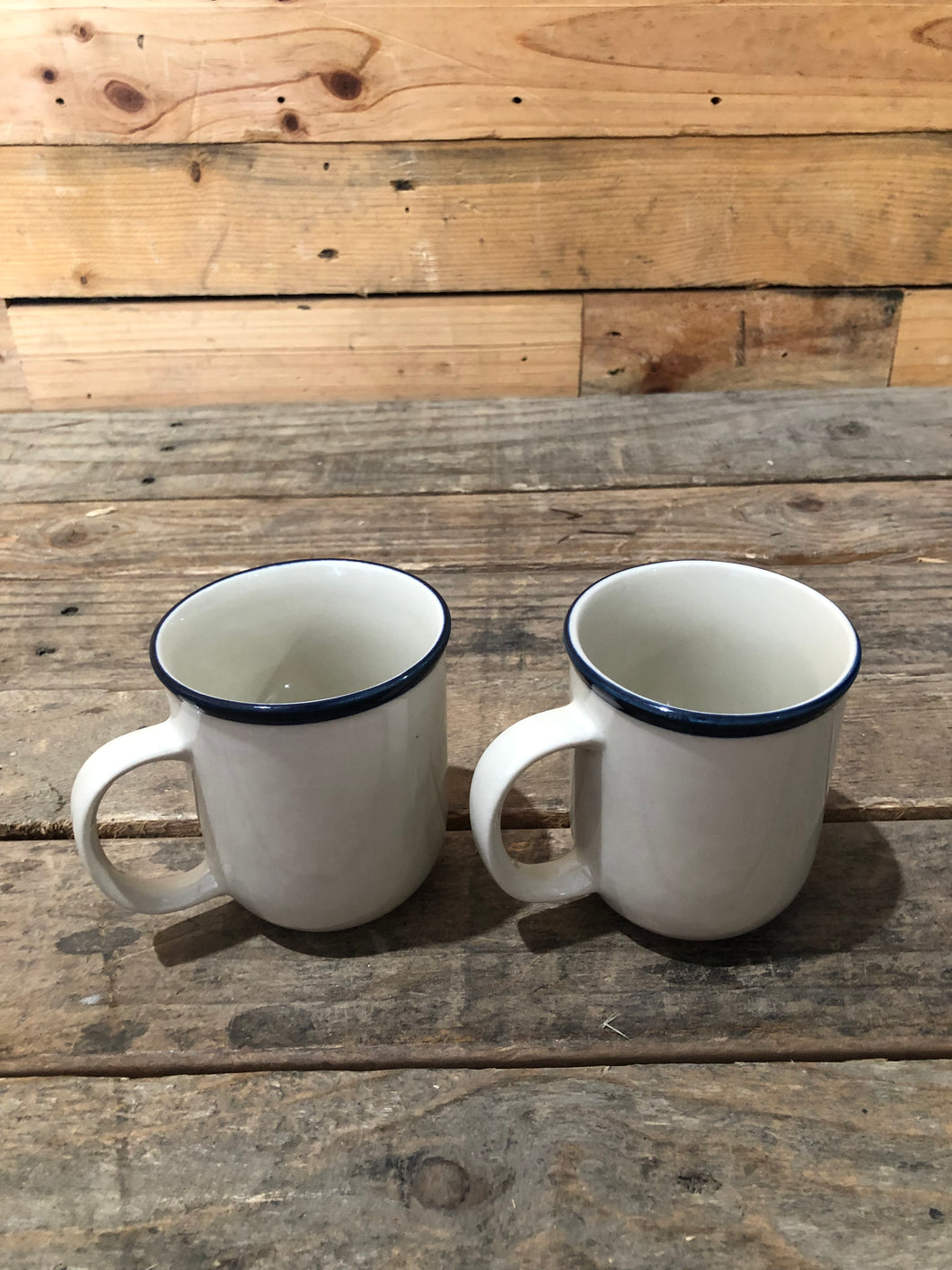Set of 2- Beige Mugs