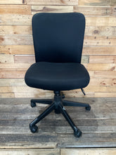 Load image into Gallery viewer, Black Armless Office Chair