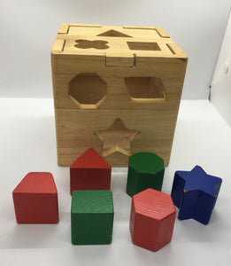 Wooden Shape Sort Cube