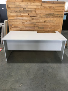Large Grey Desk with Keyboard Tray