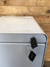 Load image into Gallery viewer, White 2 Drawer Pedestal With Keys