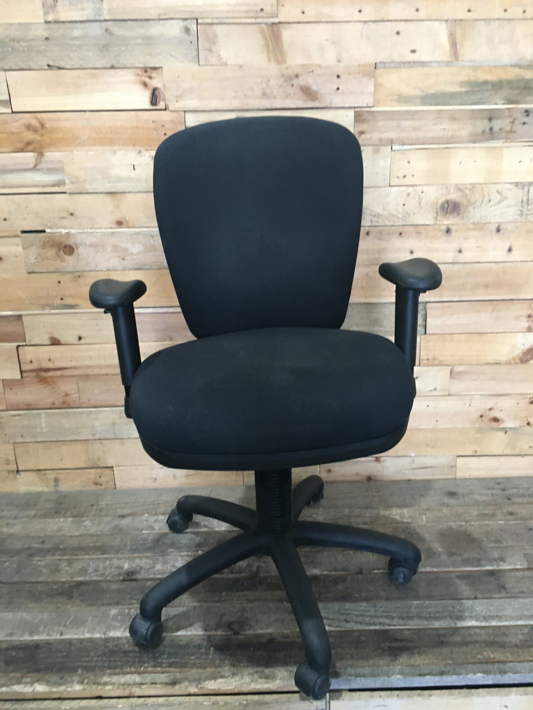 Ergonomic Black Office Chair with Armrests