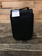 Load image into Gallery viewer, Faux Leather Black Insulated Lunch Bag