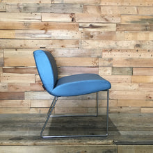Load image into Gallery viewer, Origin Didier Shiny Blue Chair with Metal Base