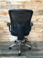 Load image into Gallery viewer, Black Ergonomic Office Chair with Mesh Back
