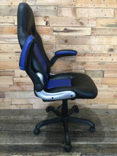 Load image into Gallery viewer, Blue/Black Gaming Chair