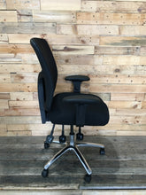 Load image into Gallery viewer, Mesh Back black Executive Office Chair - With Adjustable Armrest