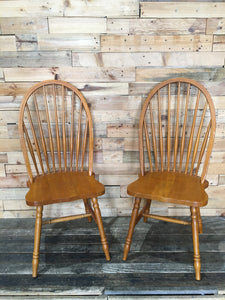 A Pair of Wooden Chairs_Brown