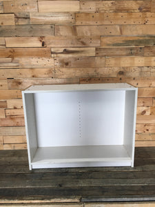 Large White Open Cabinet