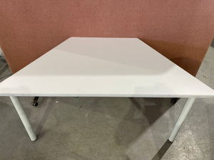 White Half Hexagonal Table