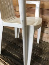 Load image into Gallery viewer, Stackable white outdoor Plastic Chair