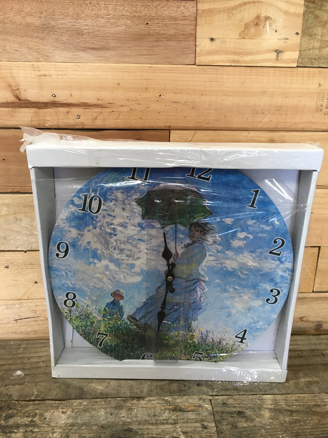 Monet Woman with A Parasol Wall Clock