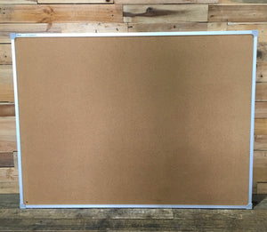 Large Cork Board w/ Metal Frame