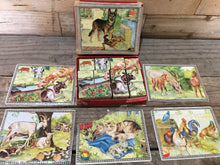 Load image into Gallery viewer, Vintage Picture Block Puzzles - Circa 1970s - Made in West Germany