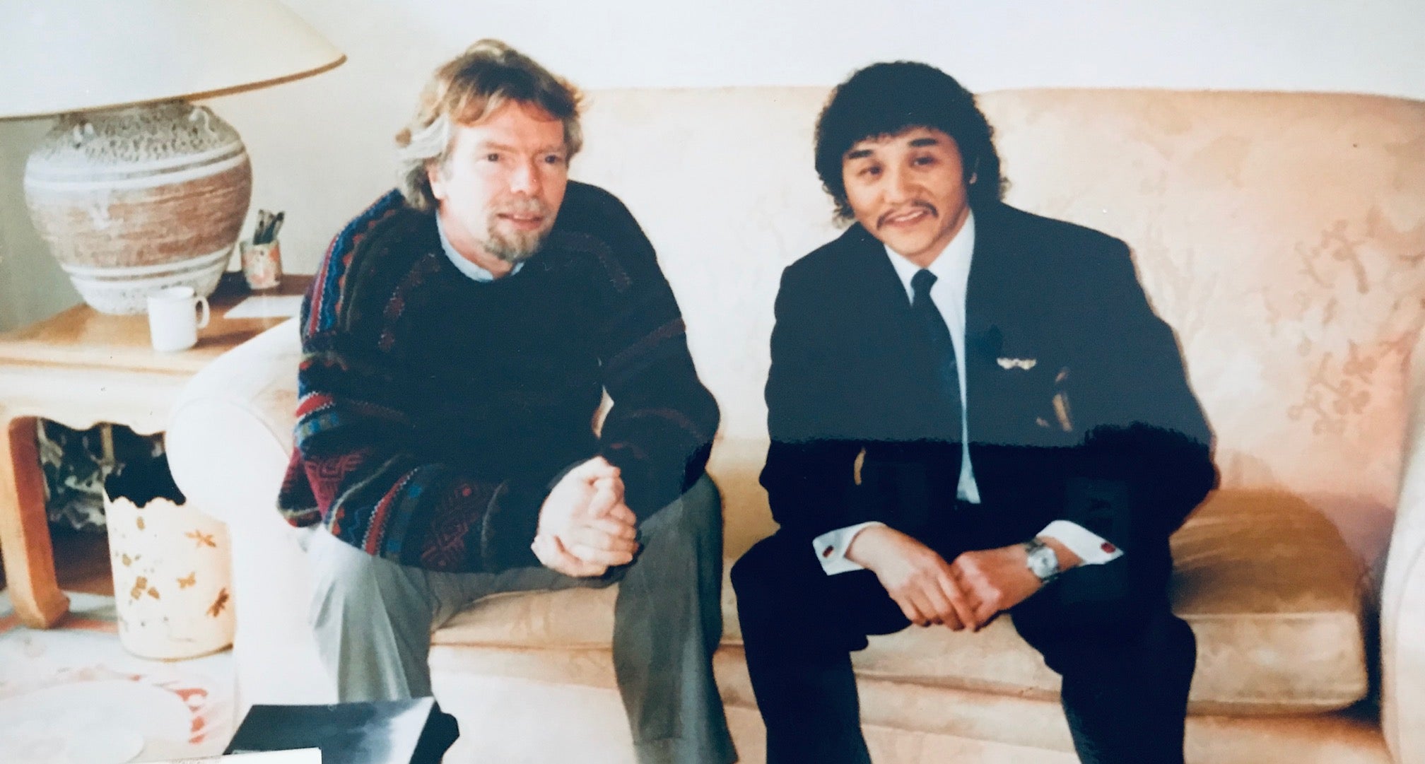 Rocky Aoki and Richard Branson