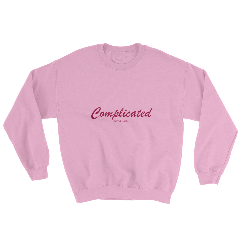 light pink crew neck sweatshirt