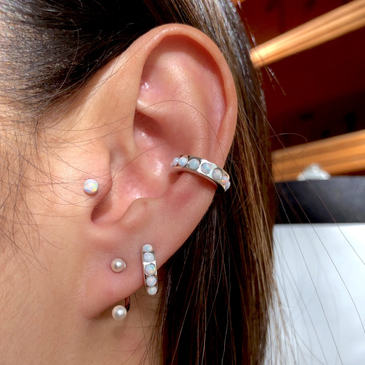 silver earrings Opal earrings hoop earrings opal earrings bullet earrings dainty earrings Hoop earrings UK,birthstone Huggies