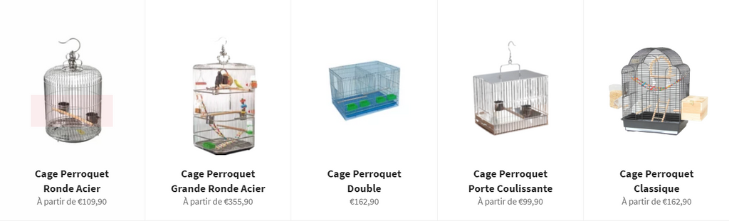 Cages perroquet