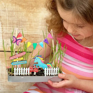 kids wheatgrass craft activity set.