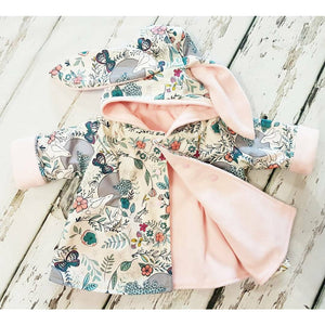Spring scents baby and toddler girls bunny jacket with ears by bayridgecaskandkeg