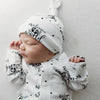 Lottie and lysh welcome to the world baby romper with matching hat