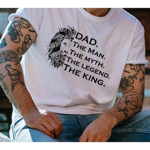 Printed fathers day t-shirt by bayridgecaskandkeg. Ethical fashion made in the Uk.