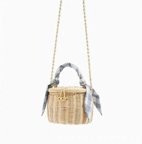 TSB Bamboo Basket Bag - Convertible Design
