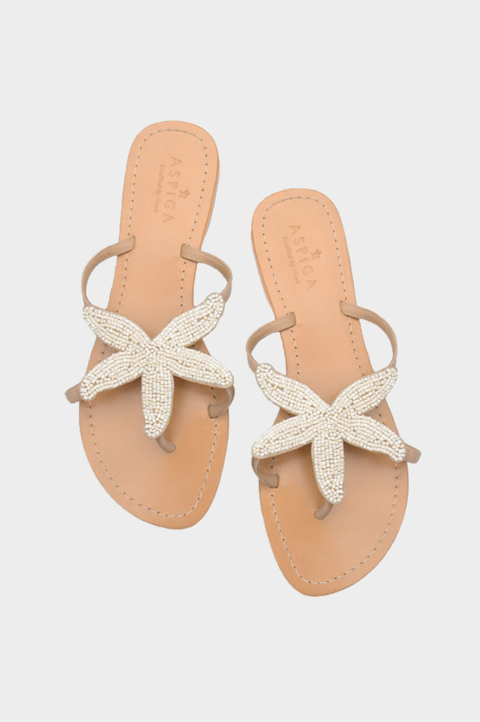 beaded starfish sandals