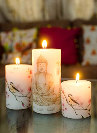 Buddha Candle after customisation