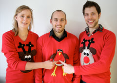 Woolly Babs Christmas jumpers triple