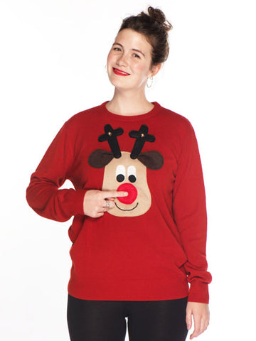 Men's Christmas Jumper Worn by Lady