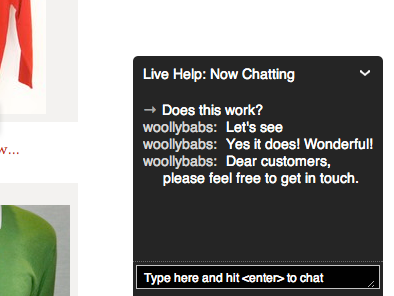 Woolly Babs now chatting
