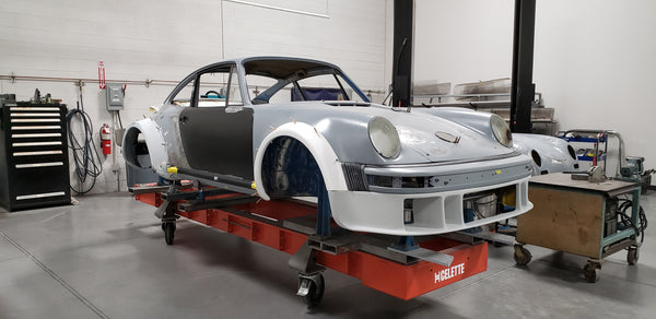 Porsche 934 restoration side view