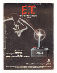 Curio & Co. looks at German poster for the E.T. videogame by Atari. Curio and Co. www.curioandco.com