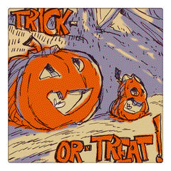 Curio & Co. looks at Halloween candy. illustration of Pumpkins. Curio and Co. www.curioandco.com