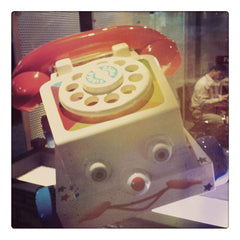 Curio & co. looks at classic Fisher-Price toy Chatter Telephone. Curio and co. www.curioandco.com