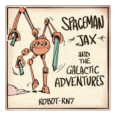 Curio & Co. looks at the role of robots in science fiction and wonders how quickly we'll be losing our jobs to can-openers? Drawing of a robot working in a mine on 1960s futuristic animated TV show Spaceman Jax and the Galactic Adventures. Image from Curio and Co. www.curioandco.com