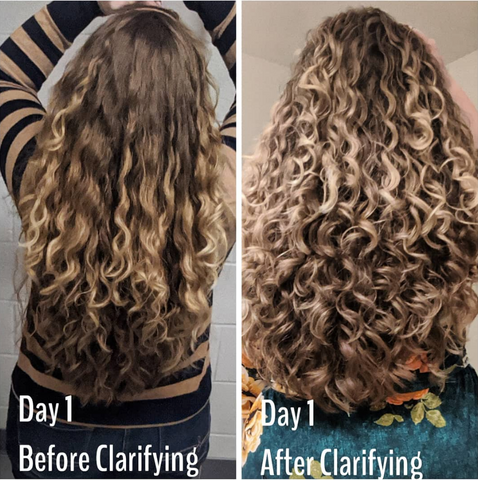 Before and After Detox Shampoo Treatment