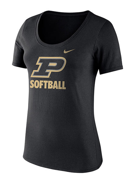 Ladies Purdue Nike Softball T-Shirt 