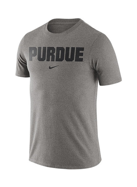 Purdue Nike Essential Wordmark Grey T 