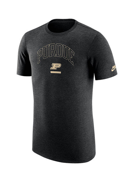 claridad Experimentar formación Purdue Nike Campus Tri-Blend Black T-Shirt | Adult Purdue T-Shirts | Purdue  Team Store
