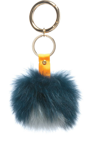 Home Keyring, Teal/Cloud