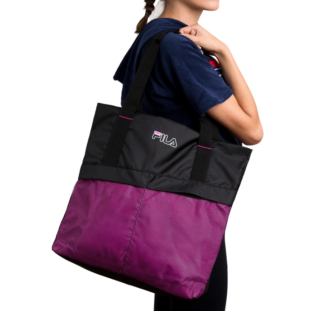 medio litro raspador vida LADIES PURSE MESH BLACK/FLUOR PINK | FILA – Dual Online