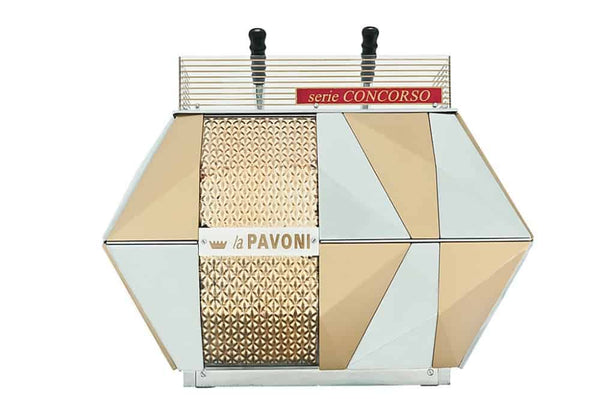 La Pavoni Concorso Espresso machine with copper panels