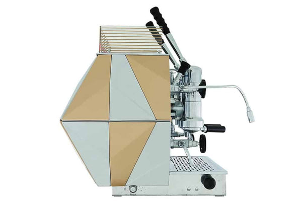 La Pavoni Concorso Copper espresso machine side panel