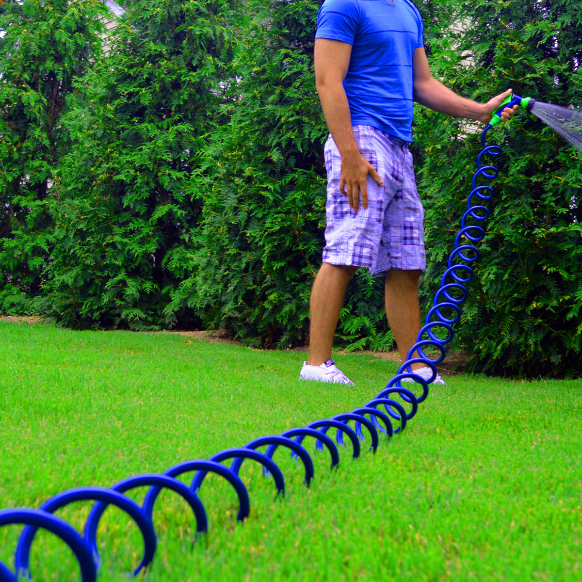 Ray Padula coil hose easily stretches
