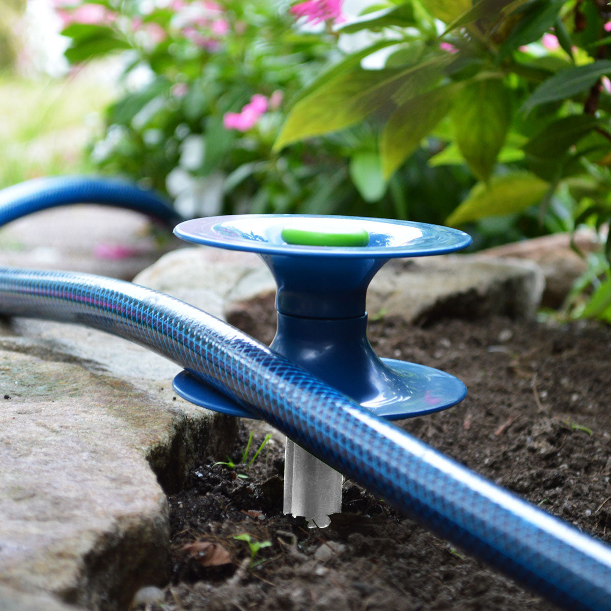 Ray Padula hose guide garden bed edge