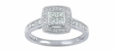 Princess cut ring