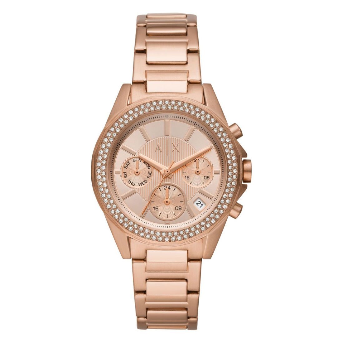 armani exchange rose gold